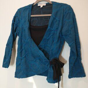 Andrea Lieu Wrap Front Blouse
